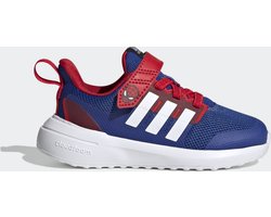 adidas Sportswear adidas x Marvel FortaRun 2.0 Spider-Man Cloudfoam Schoenen met Elastische Veters en Klittenband - Kinderen - Blauw - 21