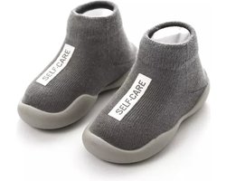 Anti-slip schoenen voor kinderen - Sloffen van Baby-Slofje - Herfst - Winter - Grijs maat 20/21