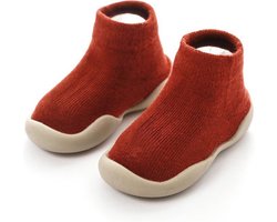 Antislip baby schoentjes - eerste loopschoentjes - schoenmaat 20-21 – 12-18 maanden (13cm) - rood - Completebabyuitzet