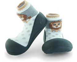 Attipas ZOO zwart babyschoenen, ergonomische Baby slippers, slofjes maat 20, 6-12 maanden