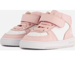 Baby | Babysneakers | Meisjes | Pink White | Leer | Shoesme | Maat 20