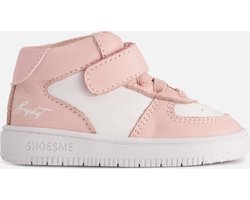 Baby | Babysneakers | Meisjes | Pink White | Leer | Shoesme | Maat 21