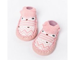 Baby Schoentjes / Baby Sokjes / Baby Sloffen - Anti Slip - 11 cm - Roze