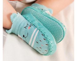 Baby Schoentjes / Baby Sokjes / Baby Sloffen - Anti Slip - 12 cm - Groen