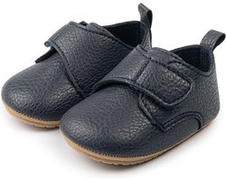 Baby schoentjes – Babyschoenen - PU Leer - Maat 20 - 13cm - Donkerblauw