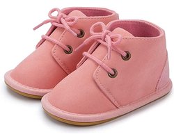 Baby schoentjes - eerste loopschoentjes – Completebabyuitzet - maat 18-19 - 6-12 maanden - 12,5 cm - roze