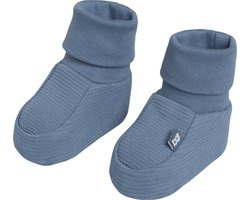 Baby's Only Slofjes Pure - Vintage Blue - 0-3 mnd - 100% ecologisch katoen - GOTS