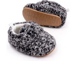 Babyschoentjes – Eerste loopschoentjes - Antislip Zool - Maat 20-21 - 13cm - Grijs