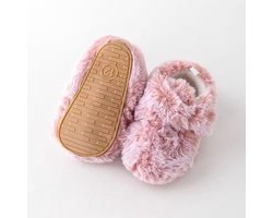 Babyschoentjes – Eerste loopschoentjes - Antislip Zool - Maat 20-21 - 13cm - Roze