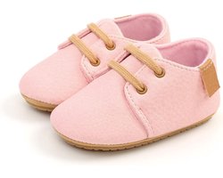 Babyschoentjes – Eerste loopschoentjes - PU Leer completebabyuizet - voor Meisjes en Jongens - 6-12 Maanden (12cm) - Roze