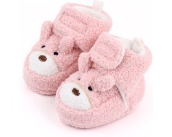 Babyslofjes - voor Pasgeborenen, Peuters en Baby's - Hoog - Maat 20-21 - 13cm - Roze