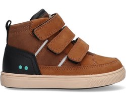 BunniesJR 224755-513 Jongens Hoge Sneakers - Bruin - Leer - Klittenband