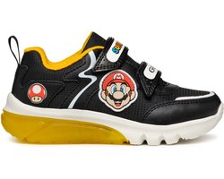 GEOX J CIBERDRON BOY Unisex Sneakers - BLACK/YELLOW - Maat 27