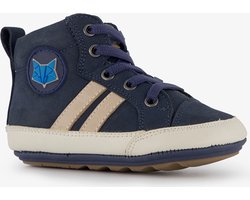 Groot leren jongens babyschoenen blauw - Maat 19 - Uitneembare zool - In cadeauverpakking