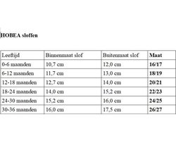 Hobea - babyslofjes - bruin - Maat 22/23