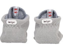 Lodger Antislip Slofjes Baby Maat 18 Slipper Ciumbelle Katoen Luchtig Unisex Grijs 612 maanden