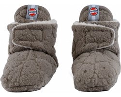 Lodger Babyslofjes antislip - Blijven zitten - Fleece - 12-18M - Bruin