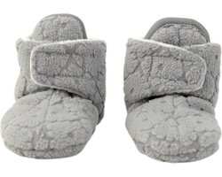 Lodger - Babyslofjes met antislip - Grijs - 12-18 maanden - Winter - Fleece