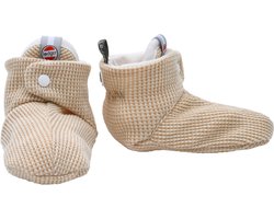 Lodger Babyslofjes Newborn Maat 15 - Slipper Ciumbelle - Katoen - Luchtig - creme - 0-3 maanden