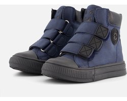 Muyters Velcro Sneakers blauw Imitatieleer - Maat 27