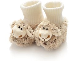 Naturel babyslofjes maat 18 van Wooly Sheep