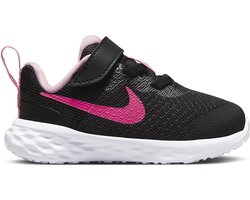 NIKE Revolution 6 NN TDV Sneakers Kinderen - Maat 19.5 - Zwart/Roze