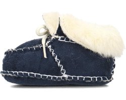 Playshoes Babyschoenen Schapenvacht Donkerblauw Maat 16/17