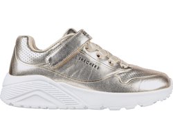 Skechers Uno Lite - Chrome Steps Meisjes Sneakers - Goud - Maat 27