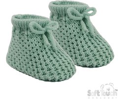 Soft Touch Babyslofjes New Born 0-3 Maanden Unisex Sage Green S401-SG