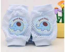 0-3 Kinderen Zomer Mesh Spons Kniebeschermers Voor Baby 'S Kruipen, Leren Lopen, Ademende Cartoon Kniebeschermers Voor Baby 'S En