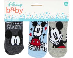 3 paar Baby - Sokjes - maat 0/6 Maanden - Mickey Mouse - Disney