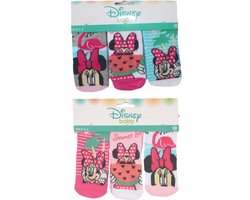 6 paar Minnie Mouse BABY sokjes maat 6/12 maanden