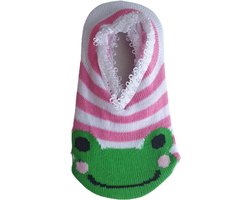 Antislip sokjes - veilig - leren lopen - baby - kinderen - kikker -9-15 cm -6-12 maand