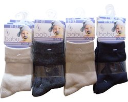 Baby / kinder sokjes uni classic - 24/27 - unisex - 90% katoen - naadloos - 12 PAAR - chaussettes socks