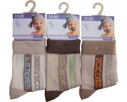 Baby / kinder sokjes weekend - 24/27 - jongetje - 90% katoen - naadloos - 12 PAAR - chaussettes socks