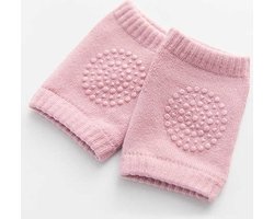 Baby kniebeschermers | roze | tegen schaafwonden en blauwe plekken |zorgeloos kruipen | kind | peuter | antislip