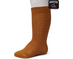 Bonnie Doon | Cable Knee High Baby Kniekous Organic | Sudan Brown