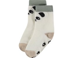 Comfortabel & Zijdezacht Bamboo Basics Harley - Bamboe Baby Sokken (Multipack 2 stuks) - Panda Print- Anti Slip - 12-18 Maanden