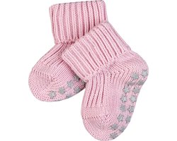 FALKE Cotton Catspads antislip noppen katoen huissokken babysokjes meisjes jongens roze - Maat 74-80