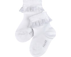 FALKE Romantic Lace duurzaam katoen babysokjes meisjes jongens wit - Maat 80-92