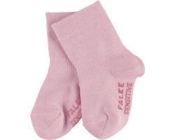 FALKE Sensitive comfort band duurzaam katoen babysokjes meisjes jongens roze - Maat 50-56