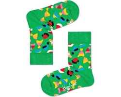 Happy Socks Kids - Happy Holliday Christmas - Santa's Hat - Groen Multi - Unisex -  0-12 maanden - Maat 13 -21