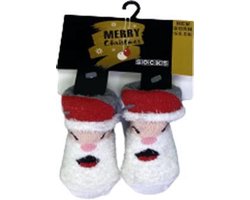 Kerst Babysokken - Kerstman - 0-6 Maanden - Multicolor - 1 paar