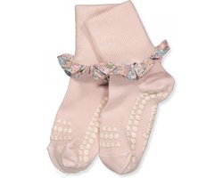 Non-slip socks - Liberty bamboe soft pink 1-2 jaar