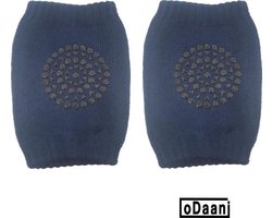 Set van 2 baby kniebeschermers - Donker Blauw - Baby kniepads - Unisex - One size - oDaani