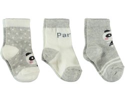 Set van 3 paar babysokken meisjes - Panda baby sokjes