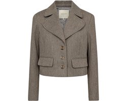 Freequent Blazer Fqsillen Jacket 205083 205083 Lgt Grey Mel Charcoal Mel Dames Maat - XL