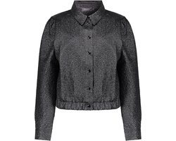 Geisha Blazer Bomberjasje Met Metallic Look 43684 20 Anthracite Dames Maat - M