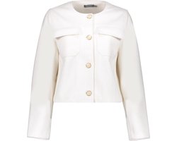 Geisha Blazer Korte Blazer Met Gouden Knopen 45514 10 000010 Off-white Dames Maat - XS