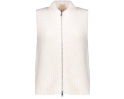 Geisha Gilet Gebreid Zacht Gilet Met Rits 44852 29 Off-white Dames Maat - L